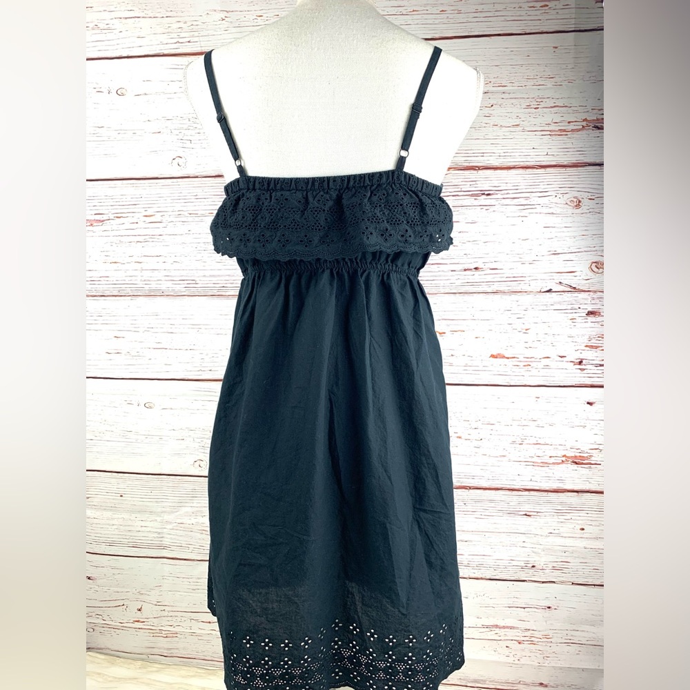Old Navy Black Eyelet Spaghetti Strap Dress Size M - Picture 7 of 9